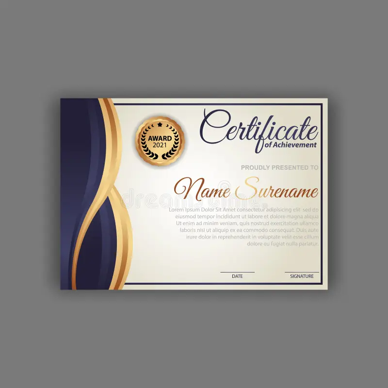 Certificates